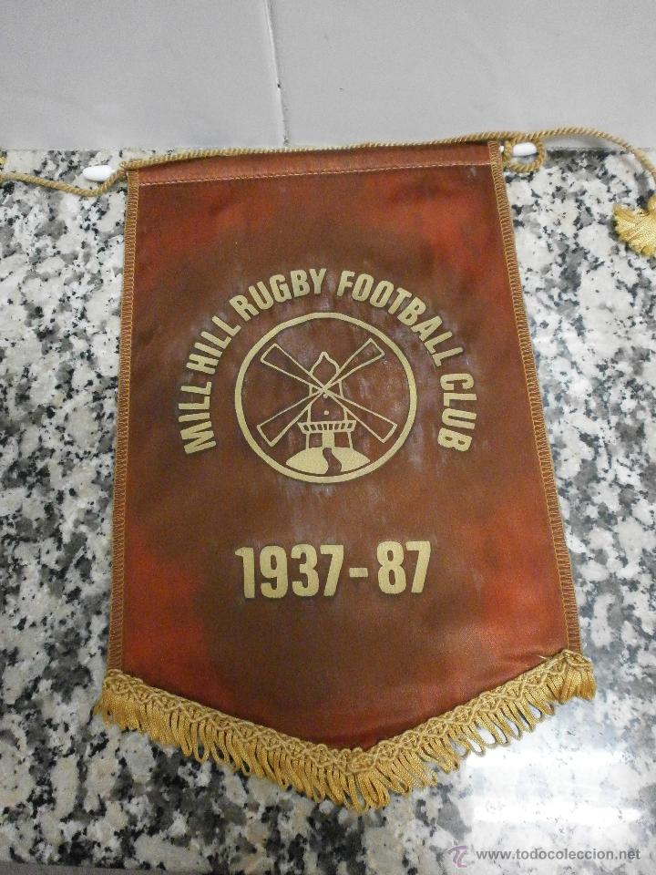 Sammlung von Wimpeln: BANDERIN. MILL HILL RUGBY FOOTBALL CLUB 1937 - 87