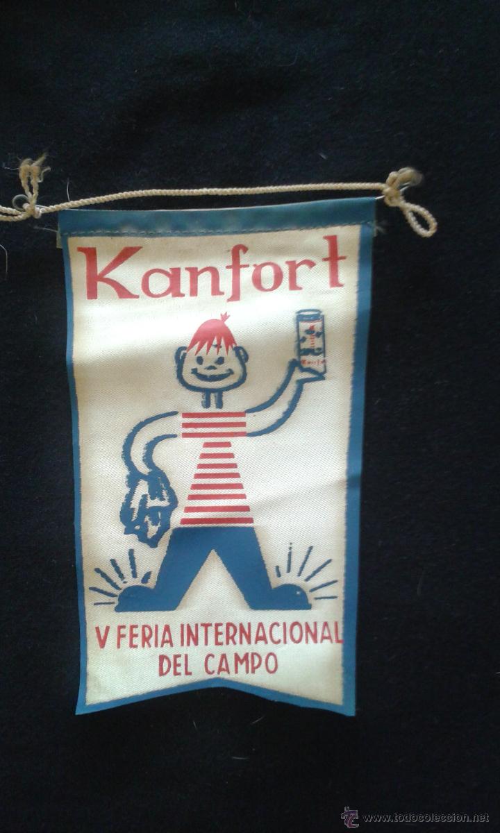 Fanions de collection: ANTIGUO BANDER&Iacute;N DE TELA KANFORT