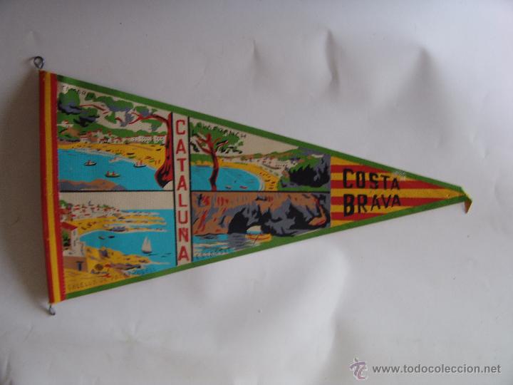 Collection pennants: BANDERIN DE COSTA BRAVA CATALUNYA TAMARIU,LLAFRANCH,CALELLA DE PALAFRUGELL,ESTARTIT
