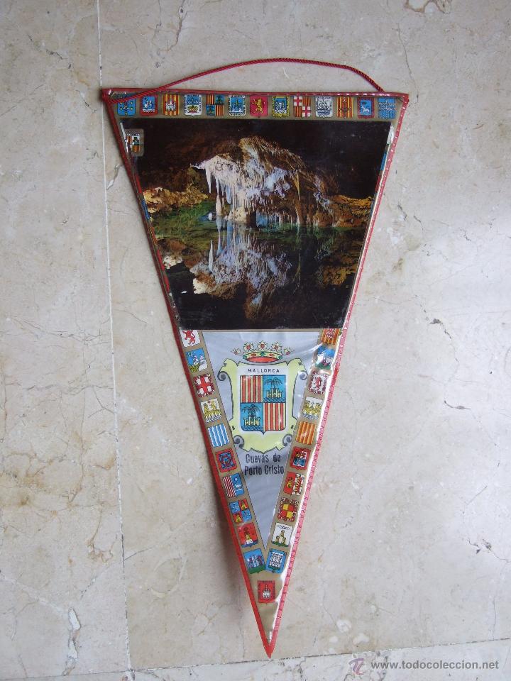 Collection pennants: BANDERIN A&Ntilde;OS 60/70 - CUEVAS DE PORTO CRISTO - 28X13