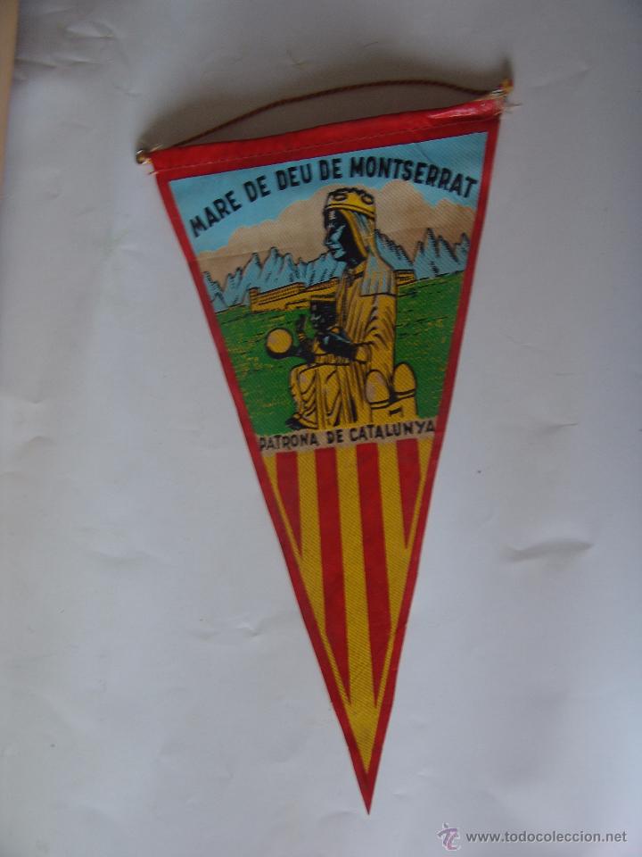 Collection pennants: BANDERIN DE MARE DE DEU DE MONTSERRAT PATRONA DE CATALUNYA A&Ntilde;OS 60-70