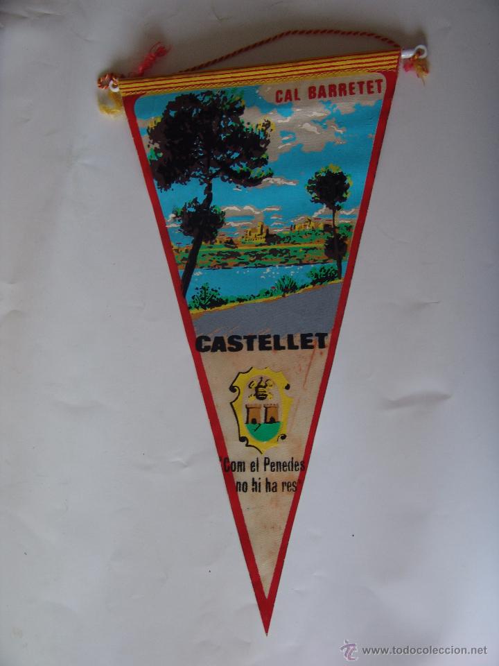Collection pennants: BANDERIN DE CASTELLET CAL BARRETET A&Ntilde;OS 60-70