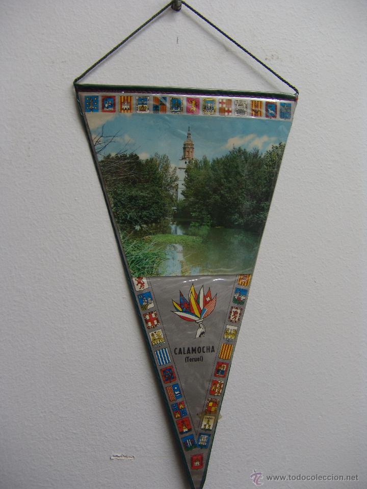 Collection pennants: BANDERIN DE CALAMOCHA TERUEL A&Ntilde;OS 60-70