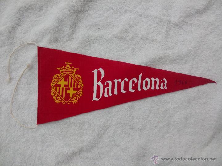 Collection pennants: BANDER&Iacute;N TELA BARCELONA A&Ntilde;OS 60