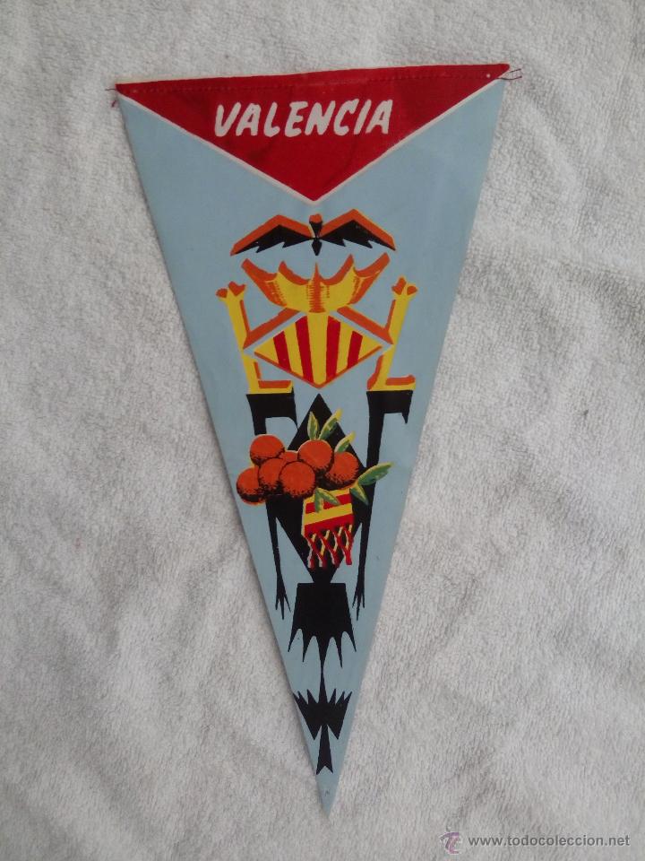 Collection pennants: BANDER&Iacute;N LONA VALENCIA (CELESTE) A&Ntilde;OS 60