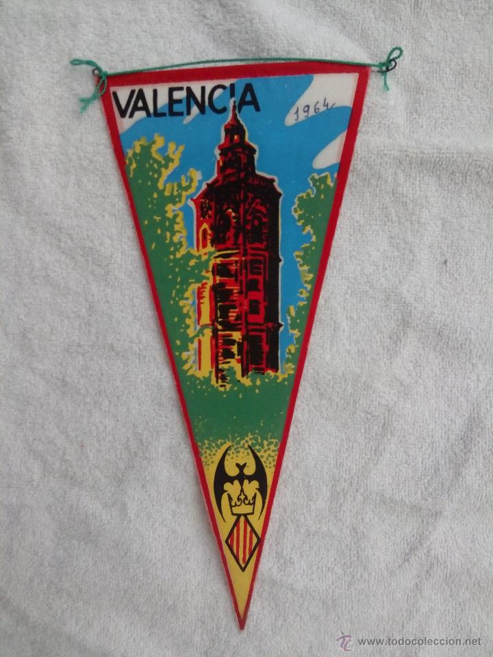 Collection pennants: BANDER&Iacute;N LONA VALENCIA TORRE DEL MICALET A&Ntilde;OS 60