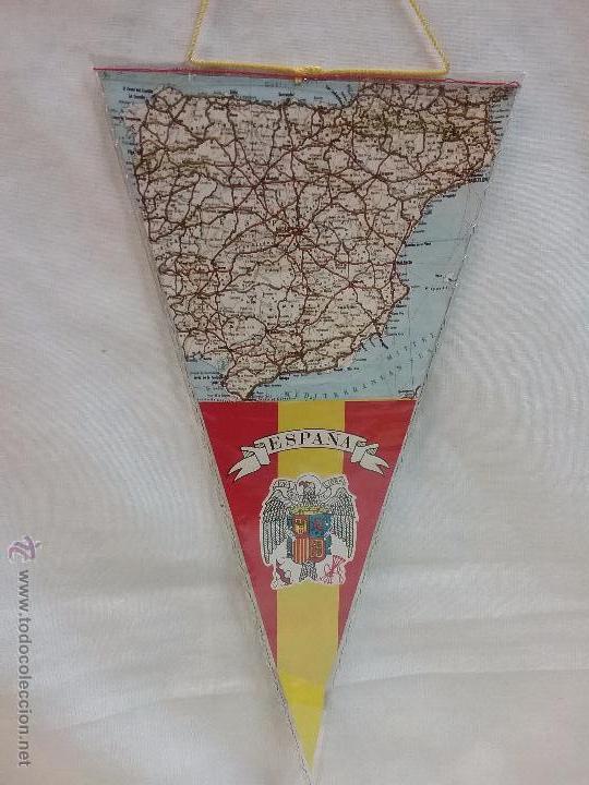 Galhardetes de cole&ccedil;&atilde;o: BANDER&Iacute;N ESPA&Ntilde;A - BURGOS ( CON ESCUDO FRANQUISTA )