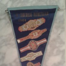 Banderines de colección: BANDERÍN DE TELA (1964) II CONCURSO VITOLFÍLICO. Lote 53290015