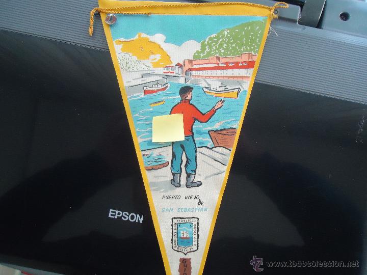 Galhardetes de cole&ccedil;&atilde;o: banderin san sebastian concha guipuzcoa gipuzkoa euskadi pais vasco costa puerto viejo pesquero mar