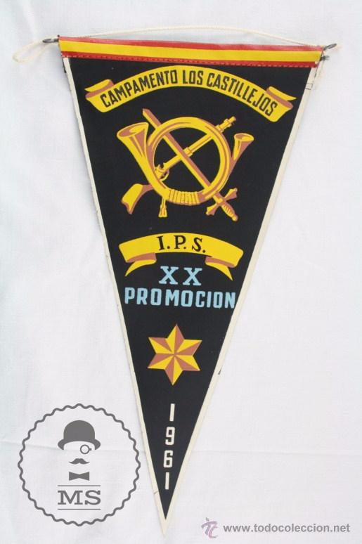 Collection pennants: Bander&iacute;n de Tela - Campamento Los Castillejos. IPS XX Promoci&oacute;n - A&ntilde;o 1961