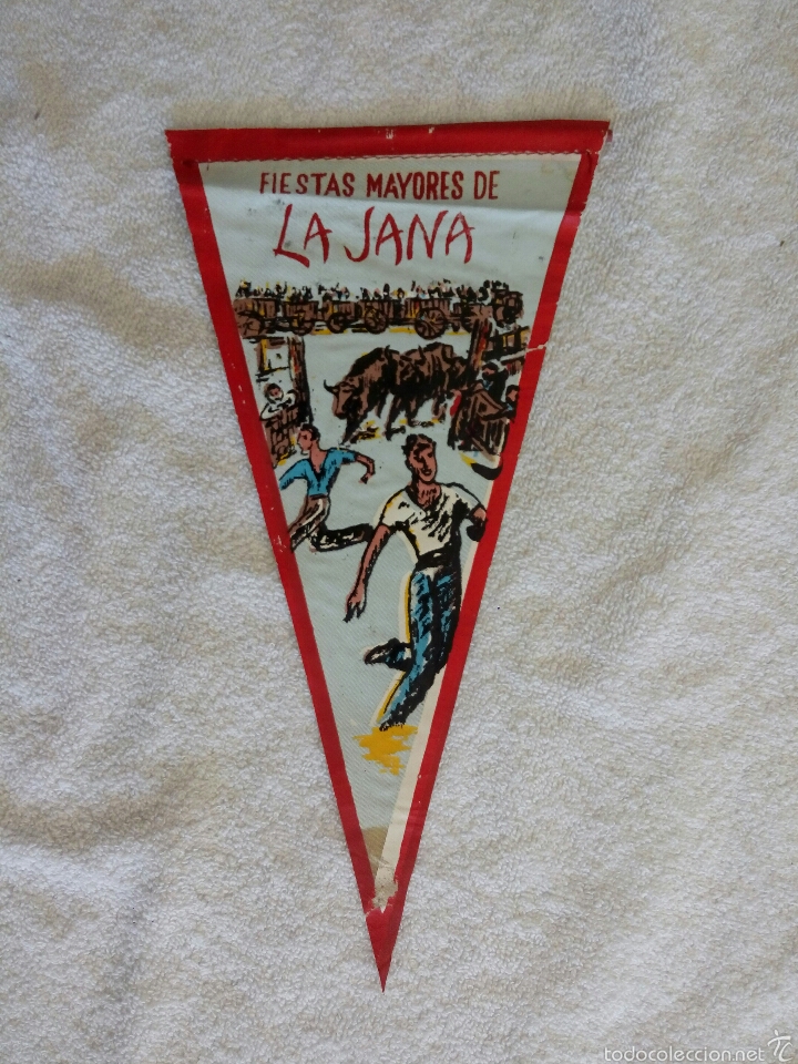 Sammlung von Wimpeln: BANDER&Iacute;N LONA FIESTAS MAYORES DE LA JANA A&Ntilde;OS 60