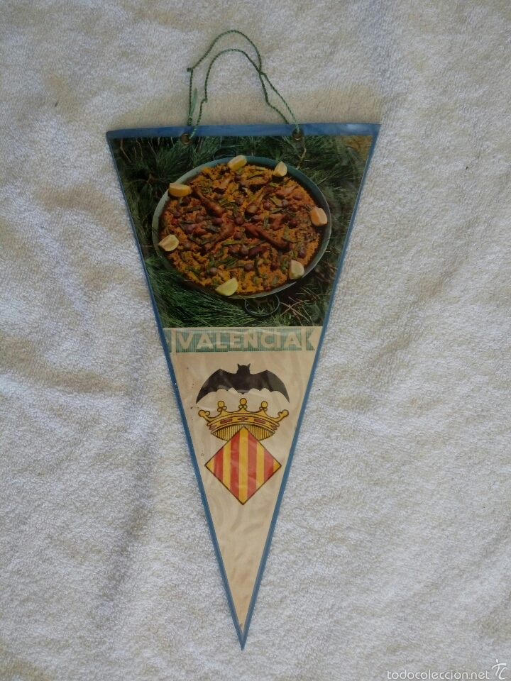 Sammlung von Wimpeln: BANDER&Iacute;N PLASTIFICADO PAELLA VALENCIA