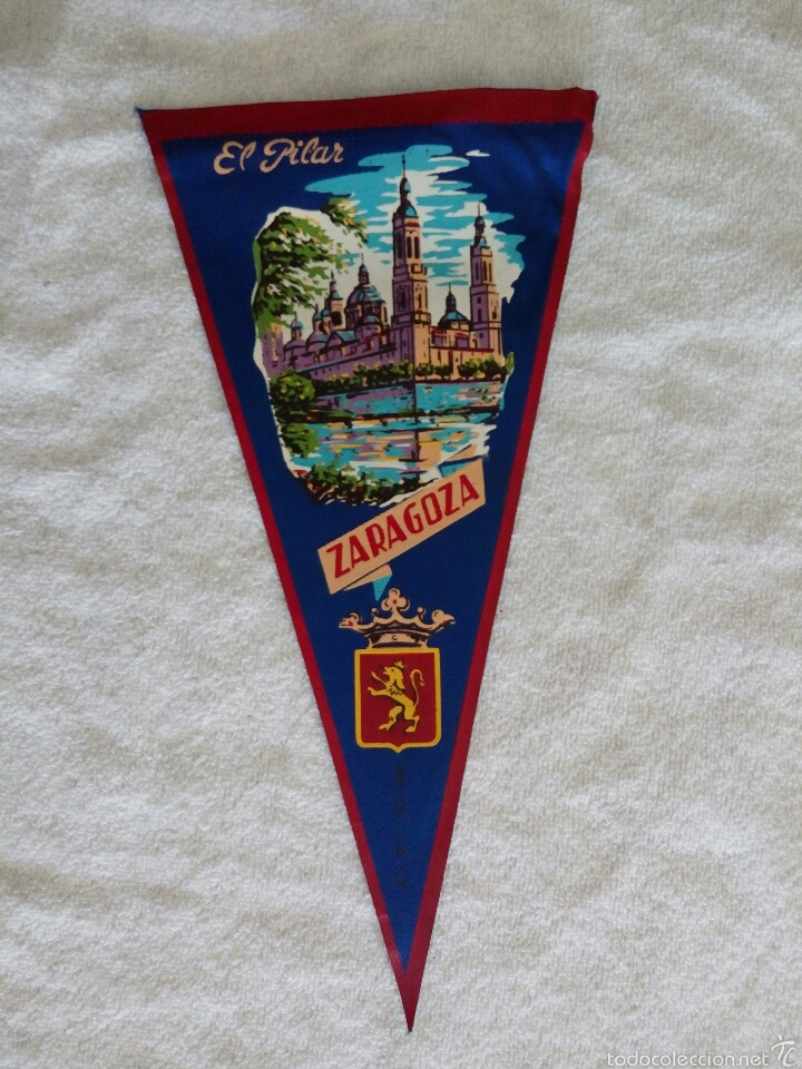 Sammlung von Wimpeln: BANDER&Iacute;N LONA EL PILAR ZARAGOZA A&Ntilde;OS 60