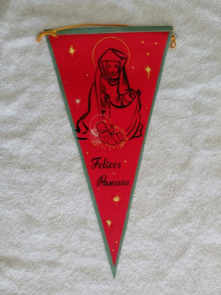 Collection pennants: BANDER&Iacute;N LONA FELICES PASCUAS I A&Ntilde;OS 60