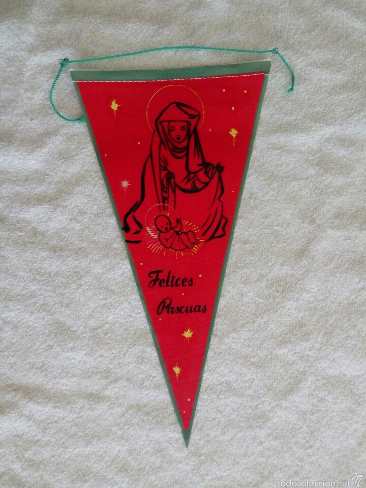 Collection pennants: BANDER&Iacute;N LONA FELICES PASCUAS II A&Ntilde;OS 60