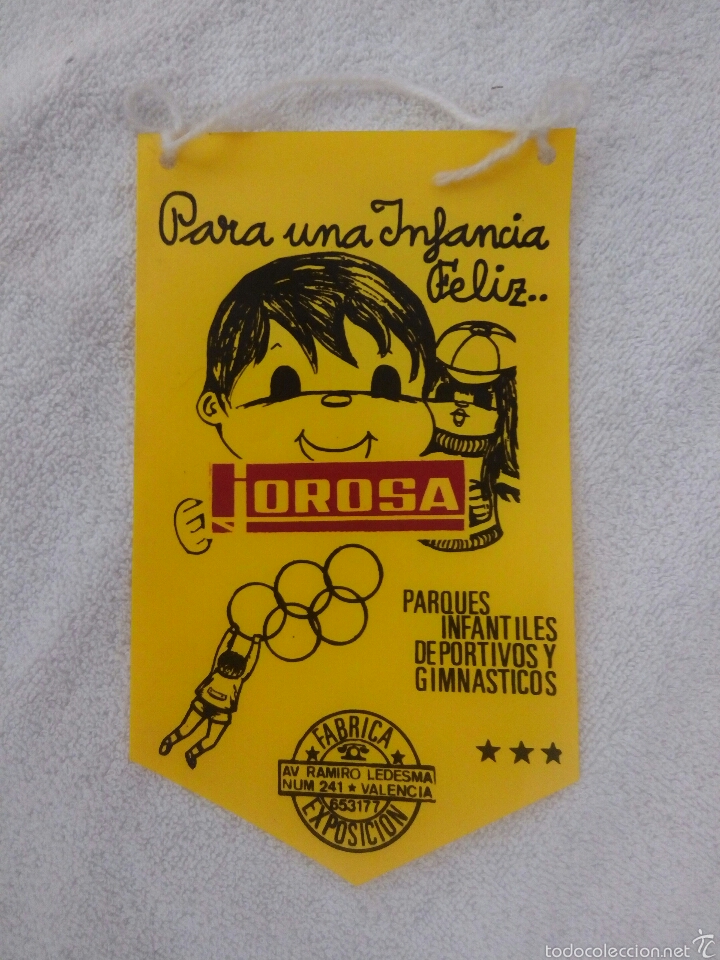 Collection pennants: BANDER&Iacute;N VINILO PUBLICITARIO JOROSA A&Ntilde;OS 60