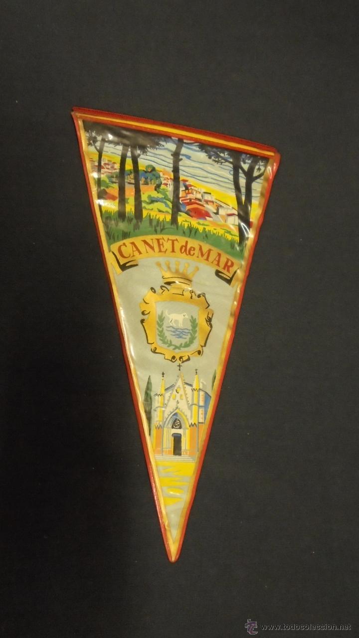 Collection pennants: BANDERIN - CANET DE MAR -  APROX. 28 CM X 15 CM.