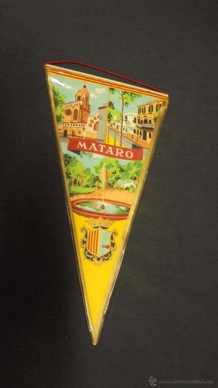 Collection pennants: BANDERIN - MATARO Y COSTA DORADA (2 CARAS) - APROX. 28 CM X 15 CM.