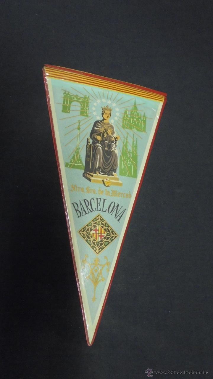 Collection pennants: BANDERIN - BARCELONA - NUESTRA SE&Ntilde;ORA DE LA MERCED - APROX. 28 CM X 15 CM.