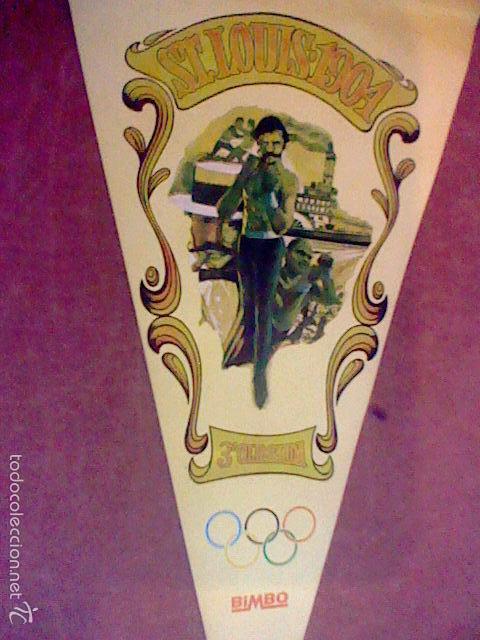 Fanions de collection: banderin promocional pastelitos Bimbo olimpiadas St Louis 1904