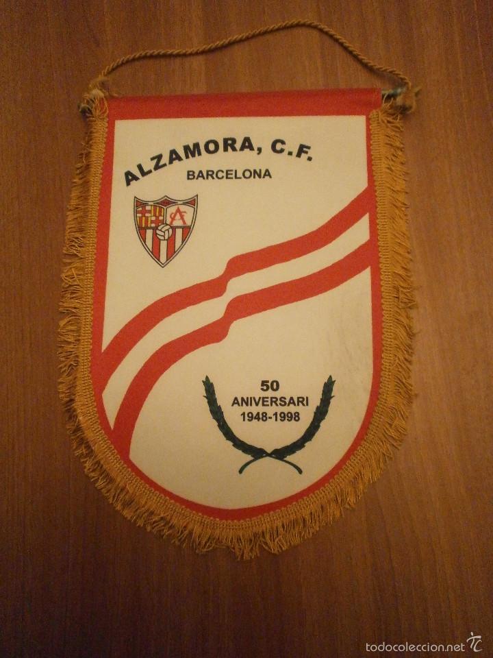 Fanions de collection: BANDERIN. ALZAMORA , C. F. 50 ANIVERSARI 1948 - 1998