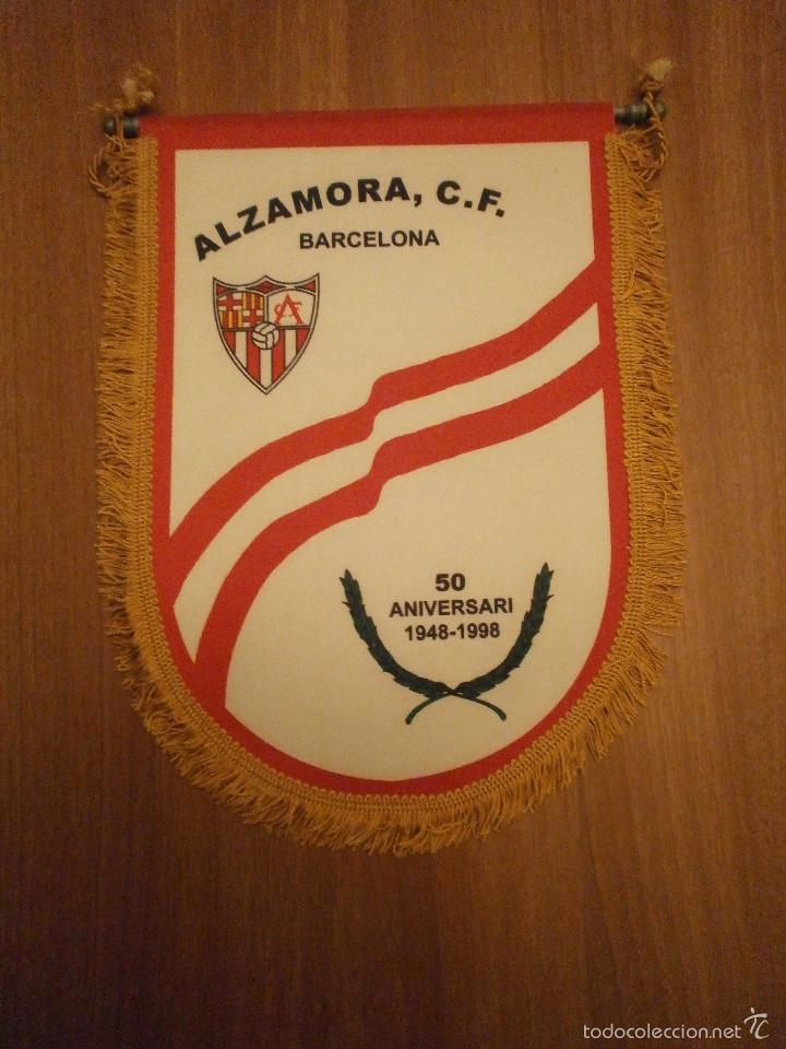 Fanions de collection: BANDERIN. ALZAMORA , C. F. 50 ANIVERSARI 1948 - 1998