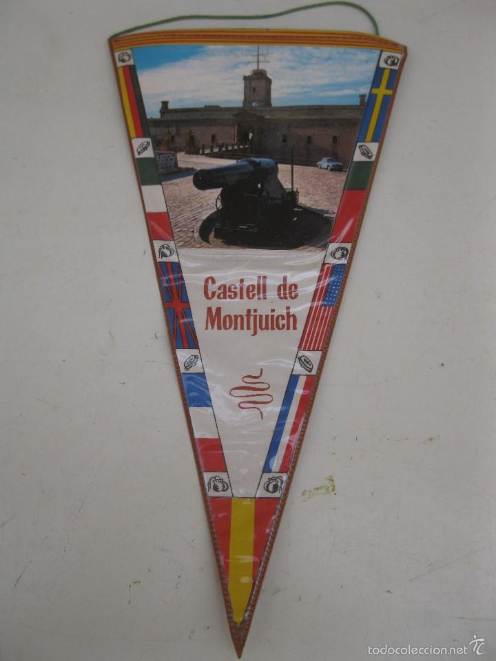 Sammlung von Wimpeln: ANTIGUO BANDER&Iacute;N DEL CASTELL DE MONTJUICH - BARCELONA.