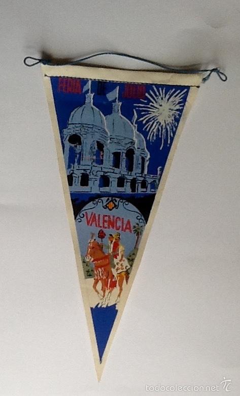 Sammlung von Wimpeln: BANDERIN. VALENCIA. FERIA DE JULIO.. ENVIO INCLUIDO EN EL PRECIO.