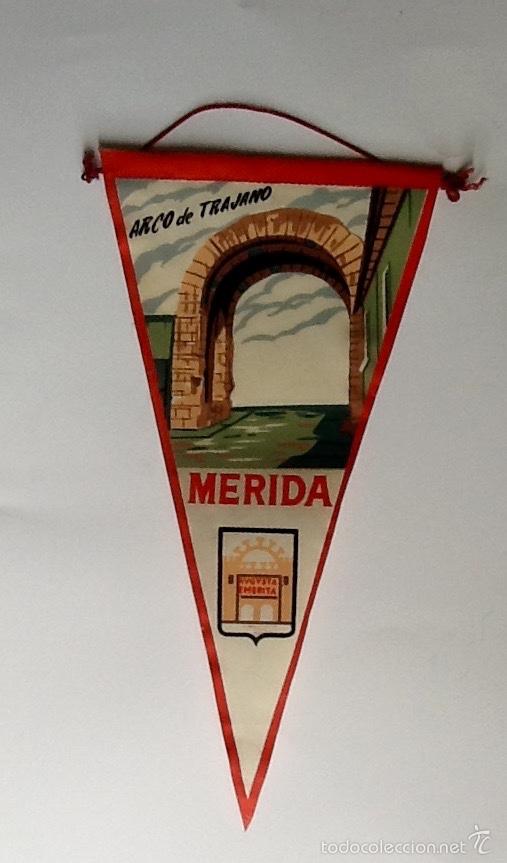 Sammlung von Wimpeln: BANDERIN. ARCO DE TRAJANO. MERIDA.. ENVIO INCLUIDO EN EL PRECIO.