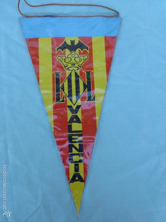 Sammlung von Wimpeln: ANTIGUO BANDER&Iacute;N VALENCIA FALLAS DE SAN JOSE - REVERSIBLE POR LAS 2 CARAS - ESCUDO VALENCIA A&Ntilde;OS 50