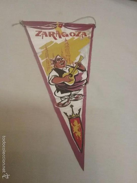 Galhardetes de cole&ccedil;&atilde;o: ANTIGUO BANDER&Iacute;N DE ZARAGOZA CON ESCUDO