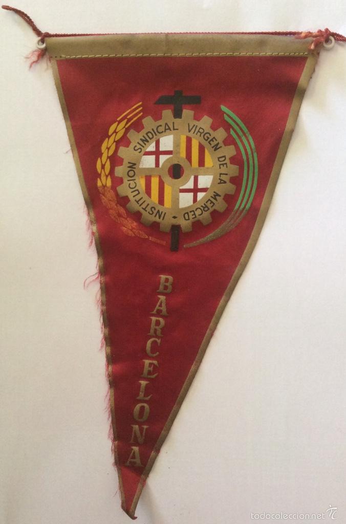 Sammlung von Wimpeln: banderin institucion sindical virgen de la Merced Barcelona