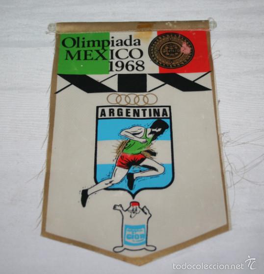 Bandierine di collezione: BANDERIN DE GIOR DE LA OLIMPIADA MEXICO 1968 ARGENTINA
