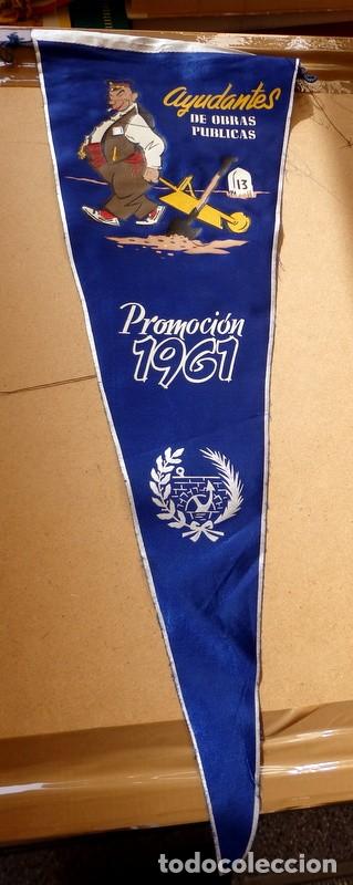 Fanions de collection: ESPECTACULAR BANDERIN, A&Ntilde;OS 60, AYUDANTES OBRAS PUBLICAS, 50 CMS, DE LARGO