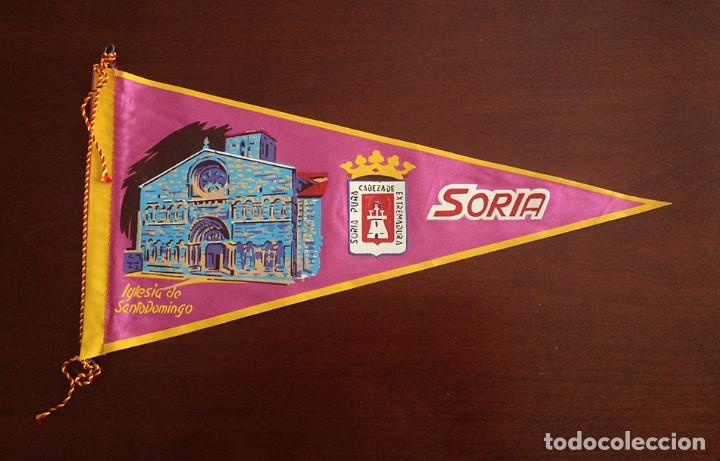 Banderines de colecci&oacute;n: antiguo banderin iglesia de santo domingo soria a&ntilde;os 60