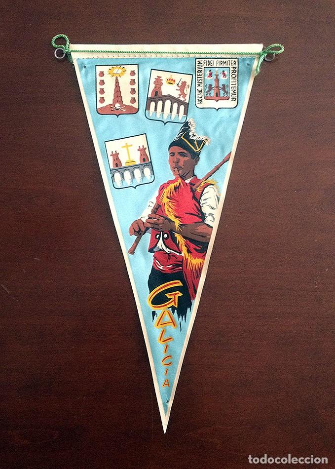 Banderines de colecci&oacute;n: antiguo banderin galicia a&ntilde;os 60