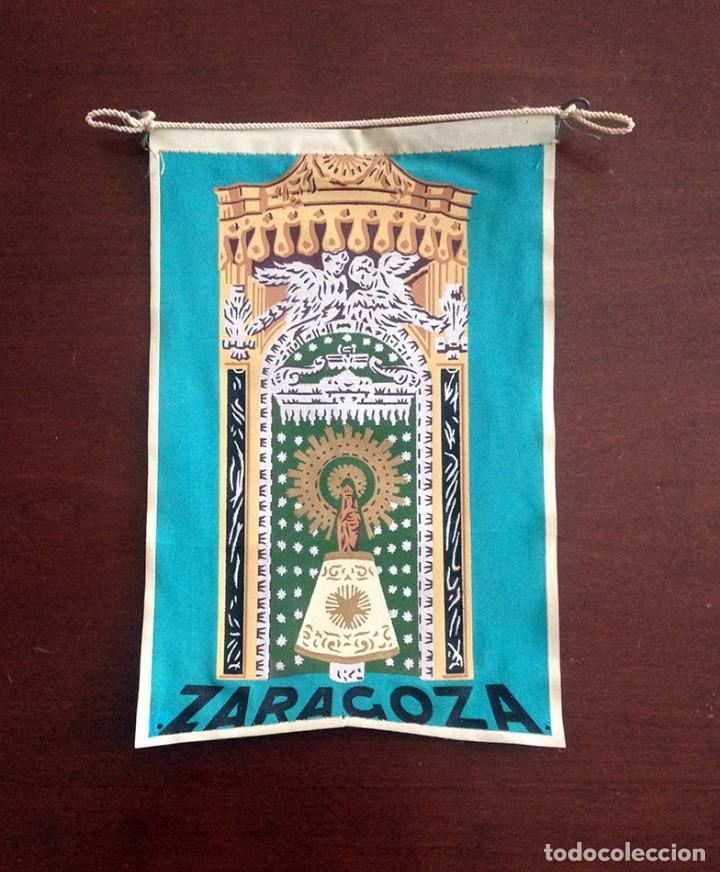 Banderines de colecci&oacute;n: banderin zaragoza virgen del pilar a&ntilde;os 60