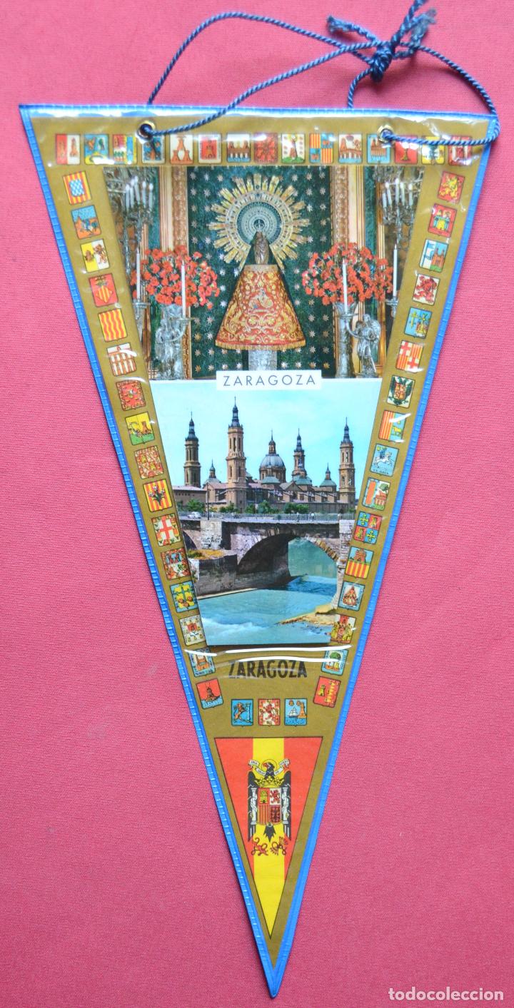 Banderines de colecci&oacute;n: BANDERIN A&Ntilde;OS 60 -70 - BASILICA Y VIRGEN DEL PILAR - ZARAGOZA