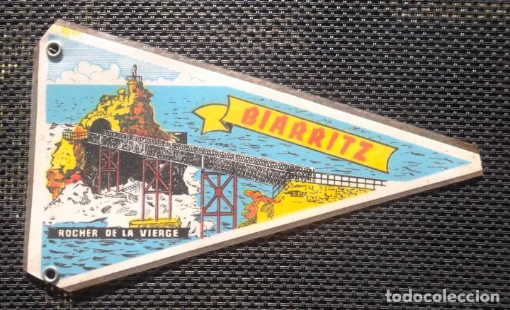 Banderines de colecci&oacute;n: Bander&iacute; antic Biarritz Rocher de la Vierge bander&iacute;n