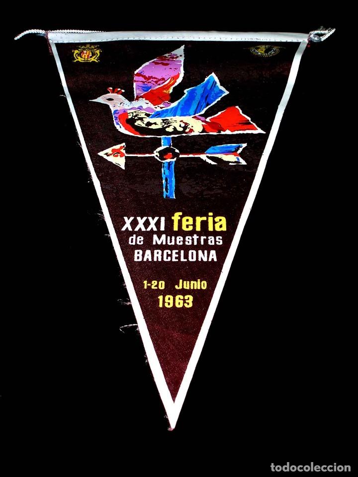 Banderines de colecci&oacute;n: Bander&iacute;n tela, XXXI Feria de Muestras Barcelona, 1-20 Junio 1963.