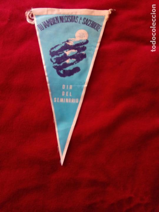 Sammlung von Wimpeln: banderin dia del seminario tu tambien necesitas al sacerdote 26 cm a&ntilde;os 60