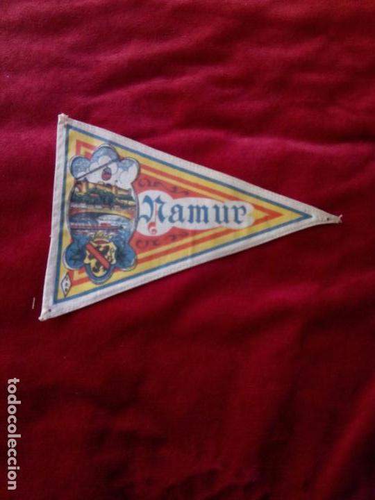 Sammlung von Wimpeln: banderin namur belgica de tela 22 cm a&ntilde;os 50 60