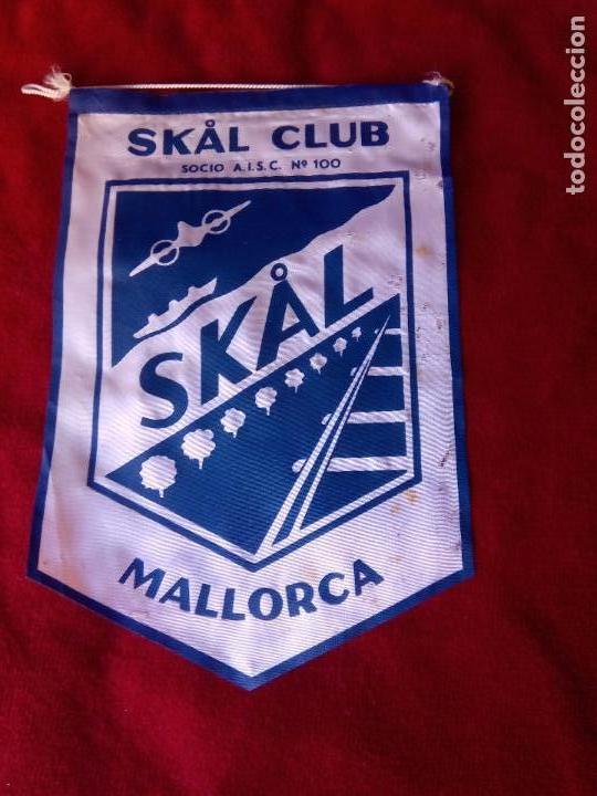 Fanions de collection: skal club socio n&ordm; 100 mallorca a&ntilde;os 50 60 26 cm