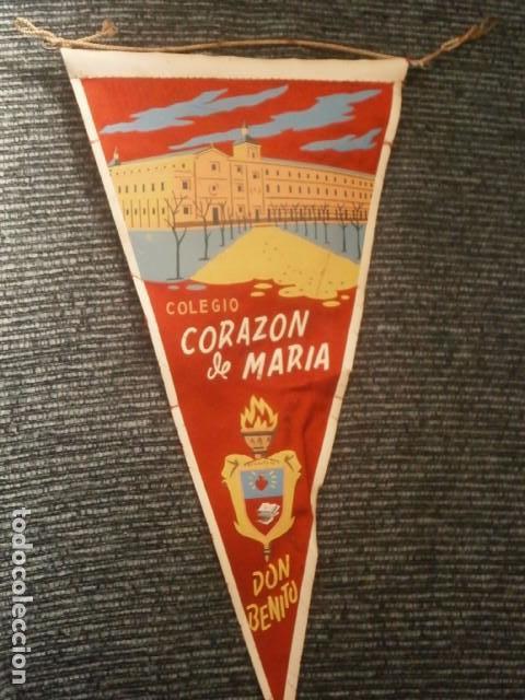 Fanions de collection: antiguo banderin colegio corazon de maria don benito -badajoz