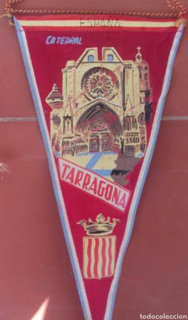 Banderines de colecci&oacute;n: Bander&iacute;n antiguo Tarragona - Foto 1