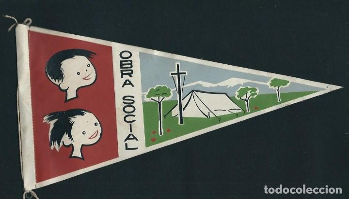 Bandierine di collezione: AG 50 - BANDERIN DE LA OBRA SOCIAL EN TELA SERIGRAFIADO EN COLOR A&Ntilde;OS 60 PERFECTO