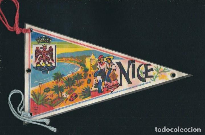 Fanions de collection: R 50 - ANTIGUO BANDERIN DE  NICE CON DOS CARAS