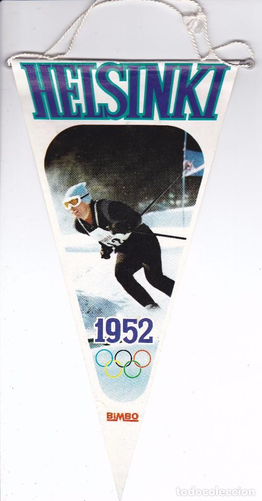 Fanions de collection: N&ordm;12 BANDERIN DE BIMBO DE LOS JUEGOS OLIMPICOS DE HELSINKI 1952 (OLYMPIC GAMES)