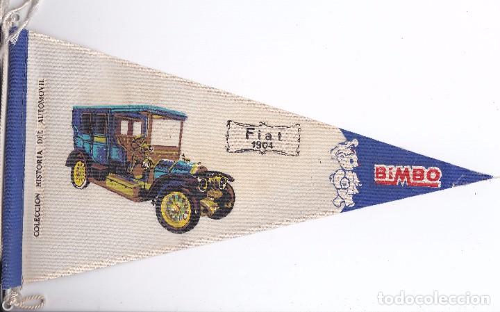 Fanions de collection: BANDERIN DE BIMBO DE LA HISTORIA DEL AUTOMOVIL COCHE FIAT DEL A&Ntilde;O 1904