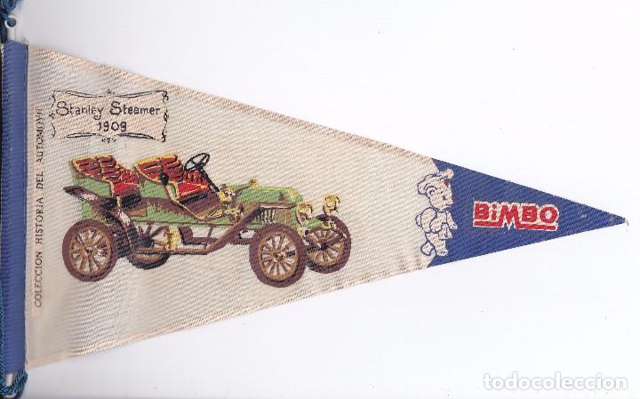 Banderines de colecci&oacute;n: BANDERIN DE BIMBO DE LA HISTORIA DEL AUTOMOVIL COCHE STANLEY STEAMER DEL A&Ntilde;O 1909